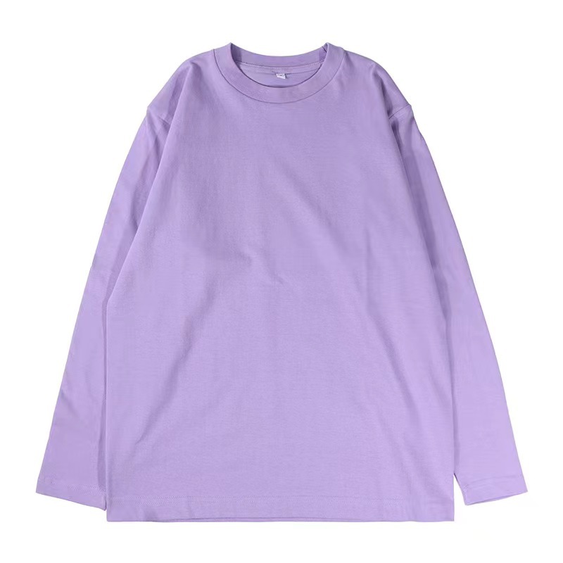 Crew neck and long sleeve T-shirt