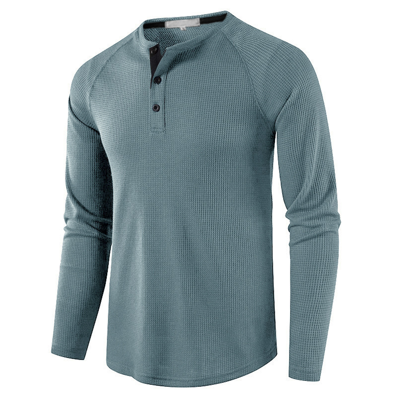 Waffle Henley Neck T-Shirt