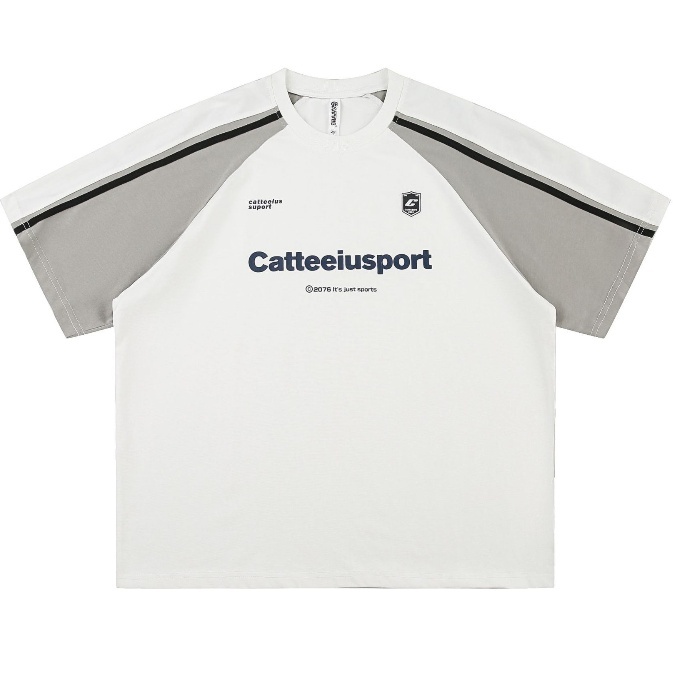 300g heavyweight cotton colorblocked t-shirt