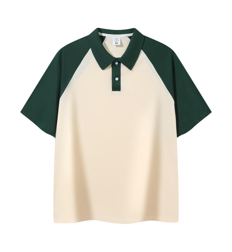 Colorblocked shoulder polo shirt