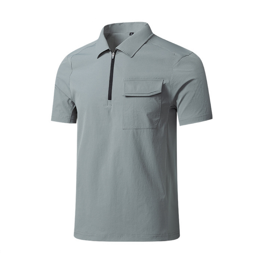 Lapel pocket polo shirt