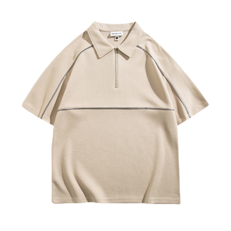 Pique reflective Stripe Polo Shirt