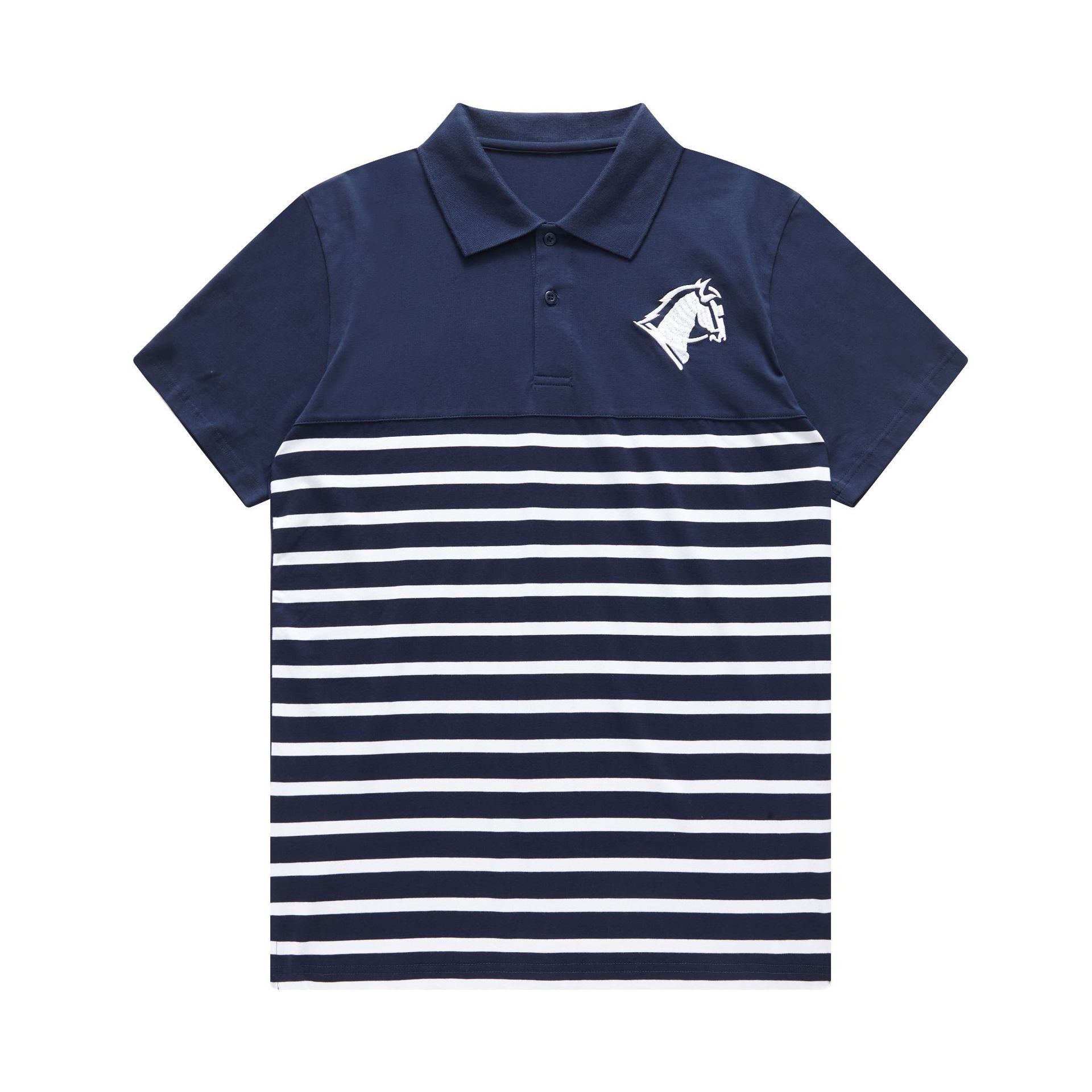 High quality striped short sleeve polo shirt