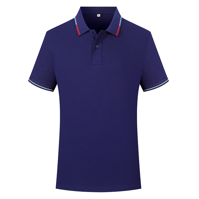 Customized printed logo short-sleeved polo shirt