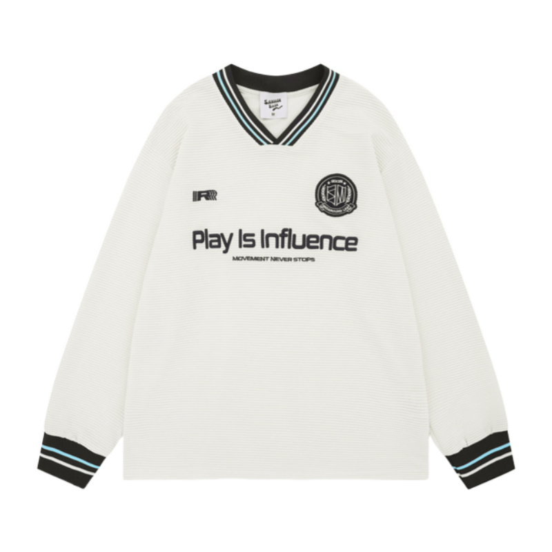 Premium Pit Stripe Textured Long Sleeve T-Shirt