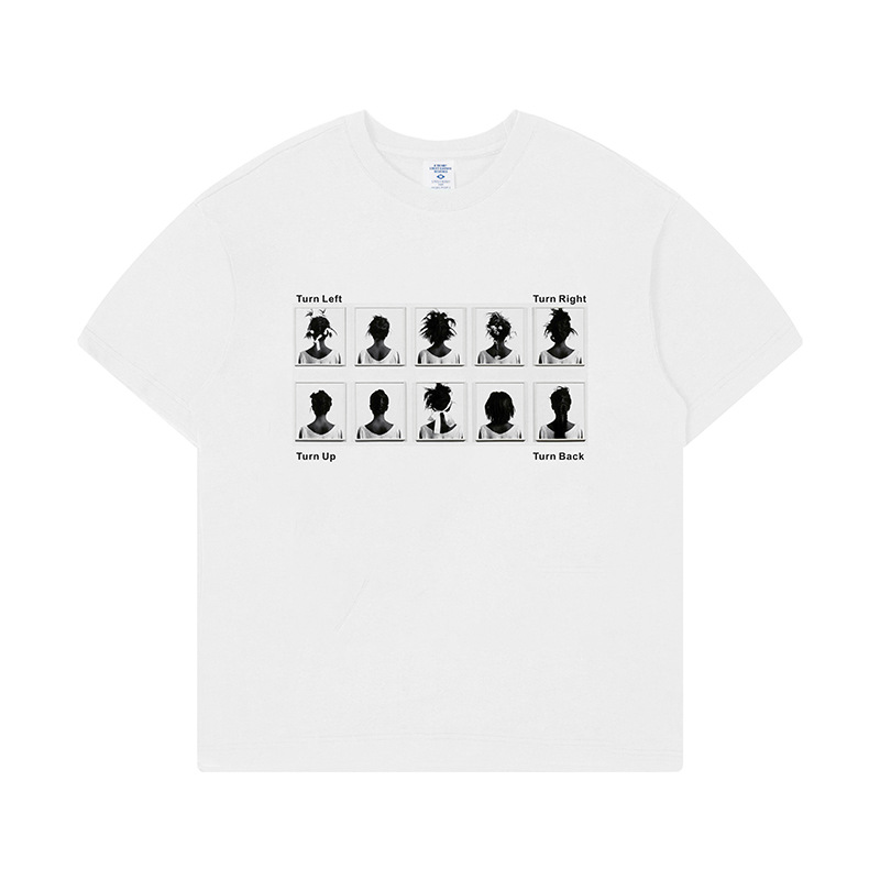 230g Fun avatar printed short-sleeved T-shirt