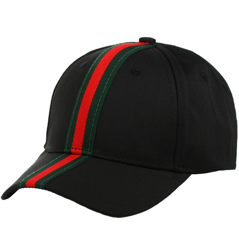 Bespoke cotton baseball cap with woven tape