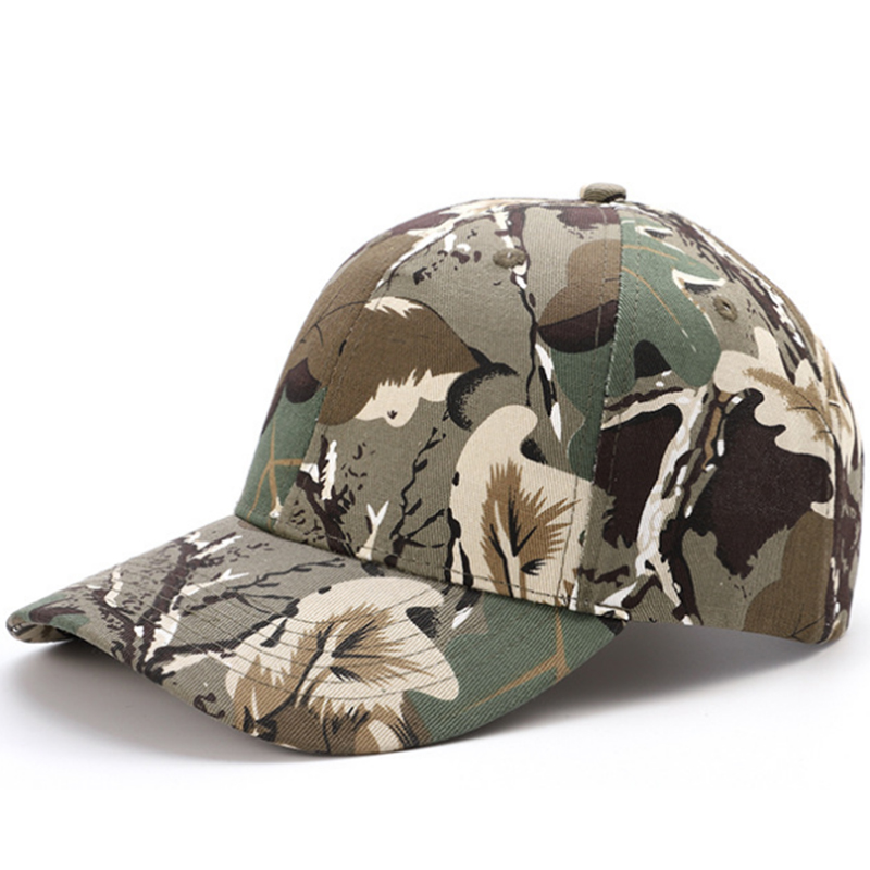 Great quality customized woodland camouflage cotton baseball cap 