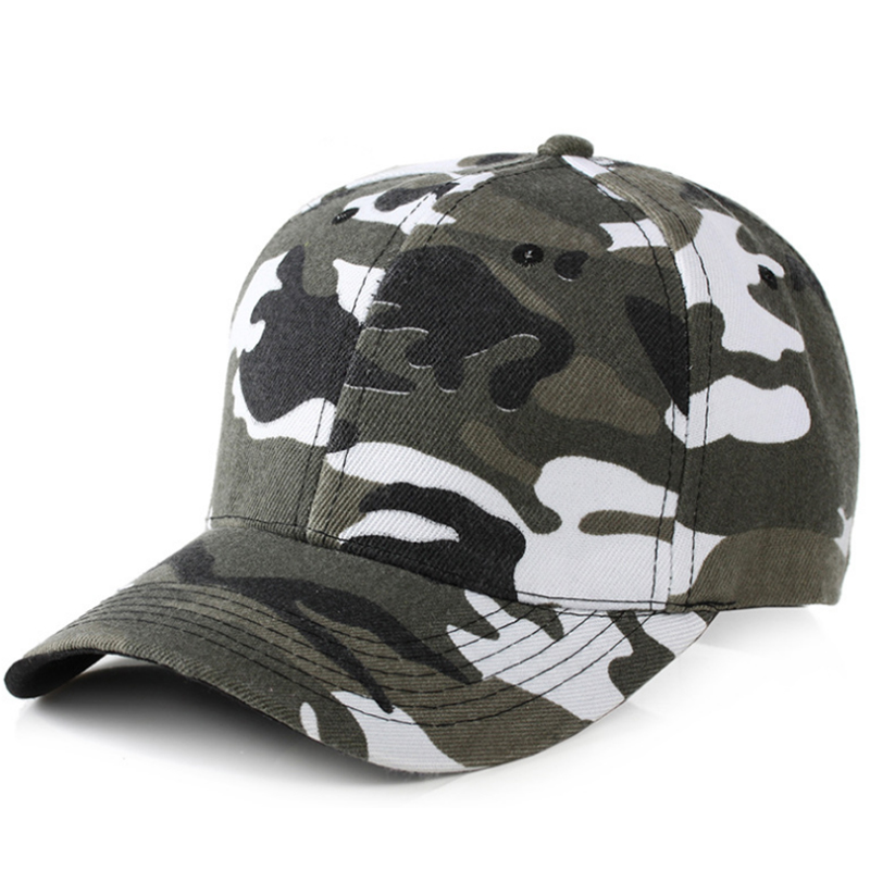 Heavy brushed cotton camouflage cap