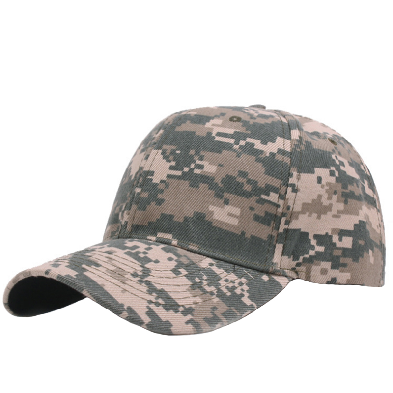 6 panels cotton camo hunting cap