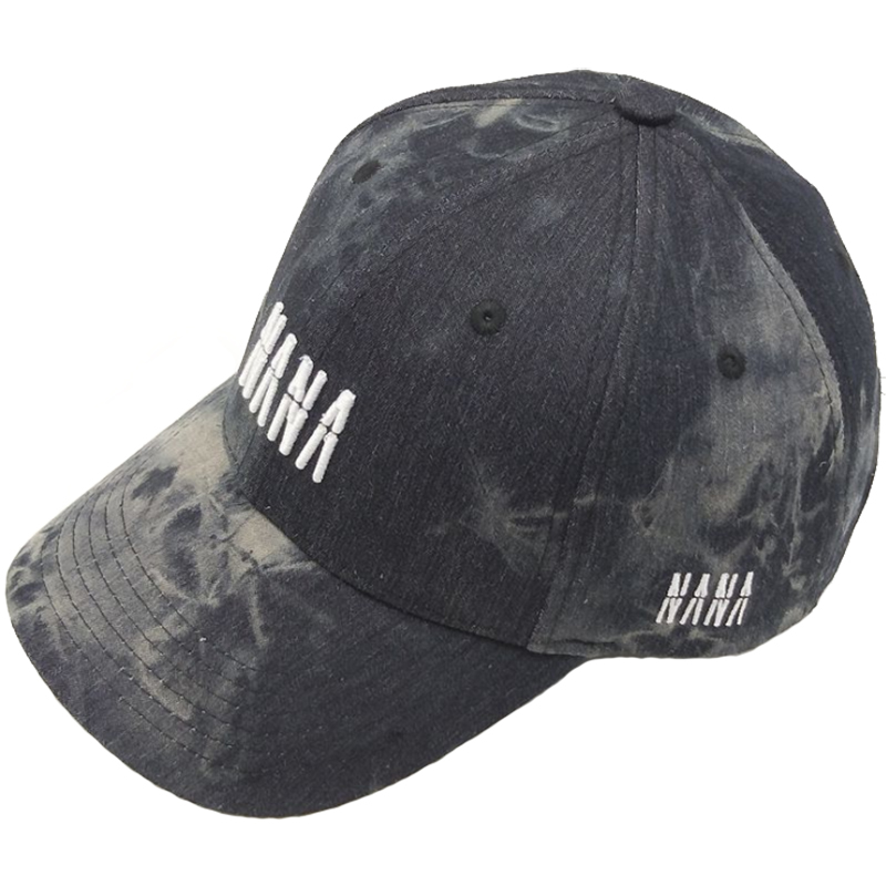 Acid washed denim baseball cap