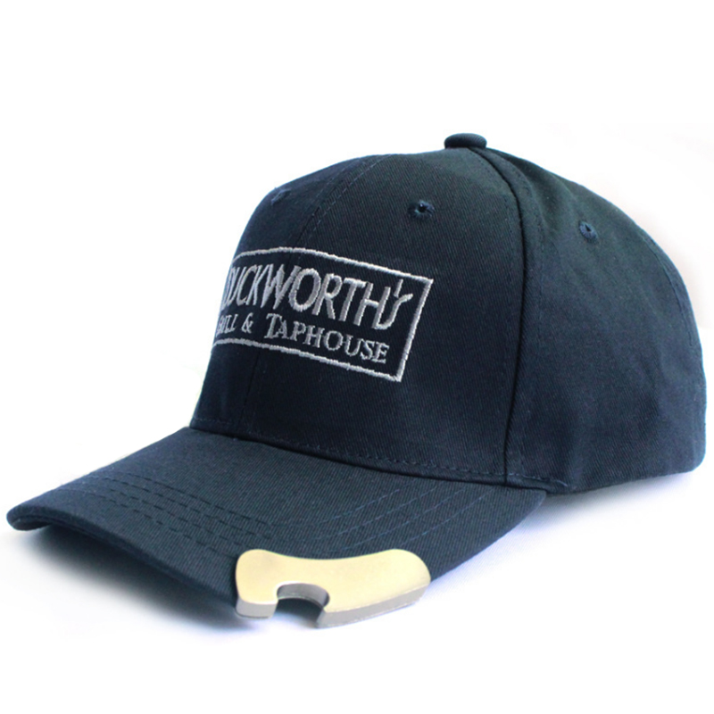 Bespoke embroidery logo bottle opener baseball cap