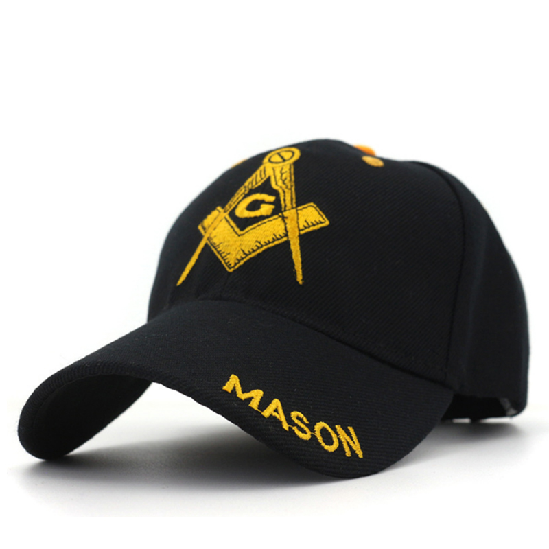 Acrylic structured 6 panels baseball cap with Mason embroidery
