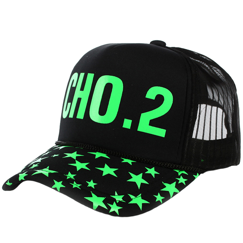 5 panels promotion hat with mesh back and luminous logo