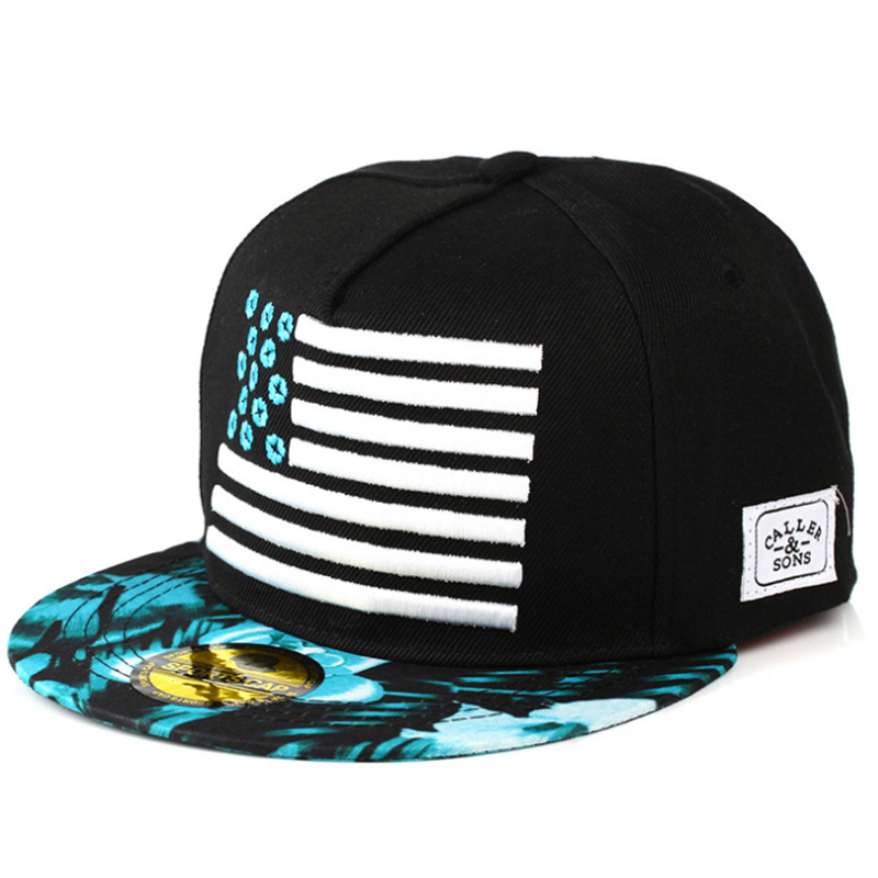 5 panels sublimation printing flat brim snapback hat