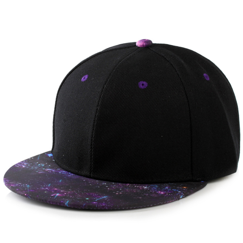 Custom made printed brim plain snapback cap on sale