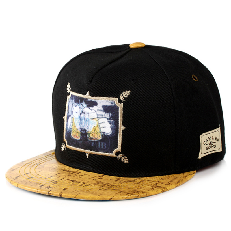 Classic embroidered printing patch snapback hat