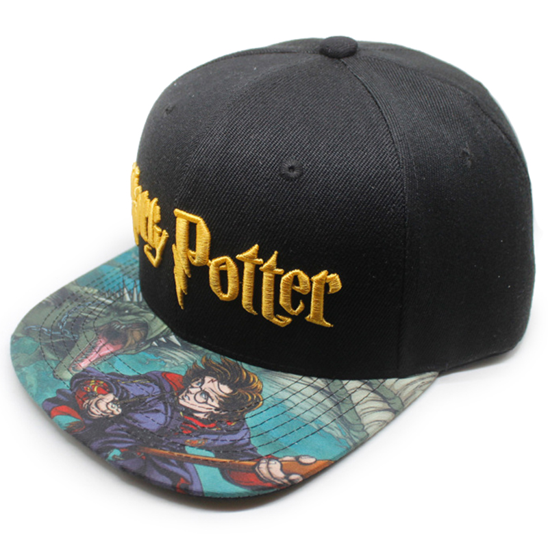Custom made Harry potter flat peak snapback hat