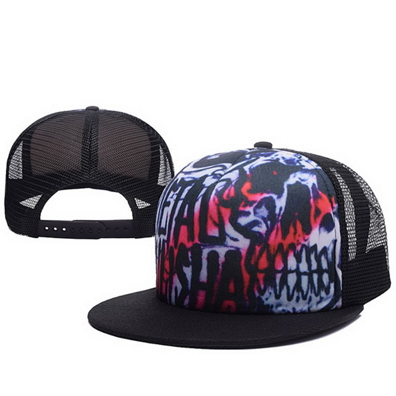 Promo flat peak snapback mesh cap