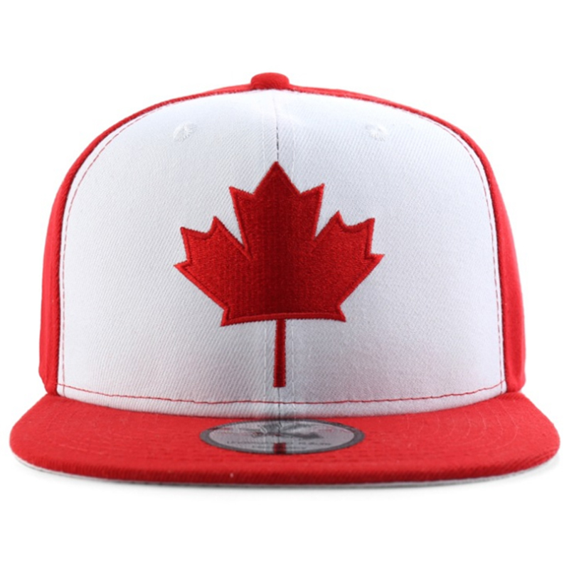 Perfect style two tone maple embroidery logo snapback hat