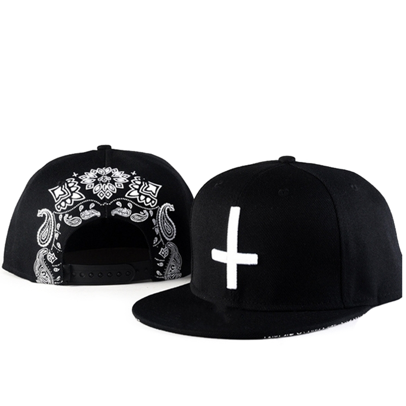 Custom design printing back panel and underbrim hip-hop hat 