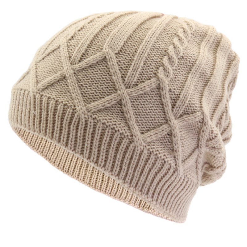 Cable crochet oversize slouchy beanie