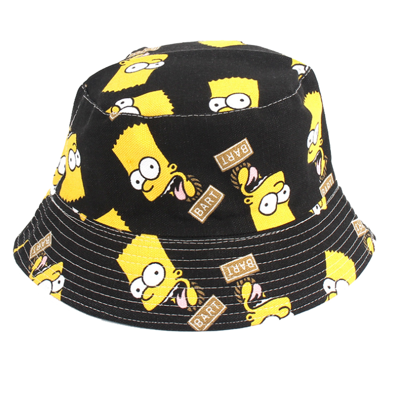 Bespoke high quality cotton canvas kids funny bucket hat