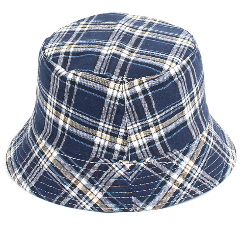 Check patterns promotional bucket hat