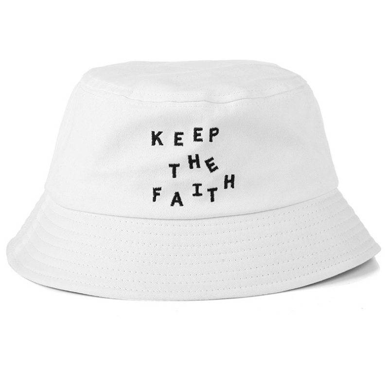  Competitive price contrast color embroidery cotton bucket hat