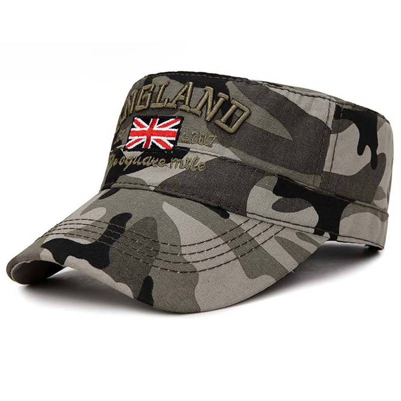 UK flag embroidery camouflage military cap 