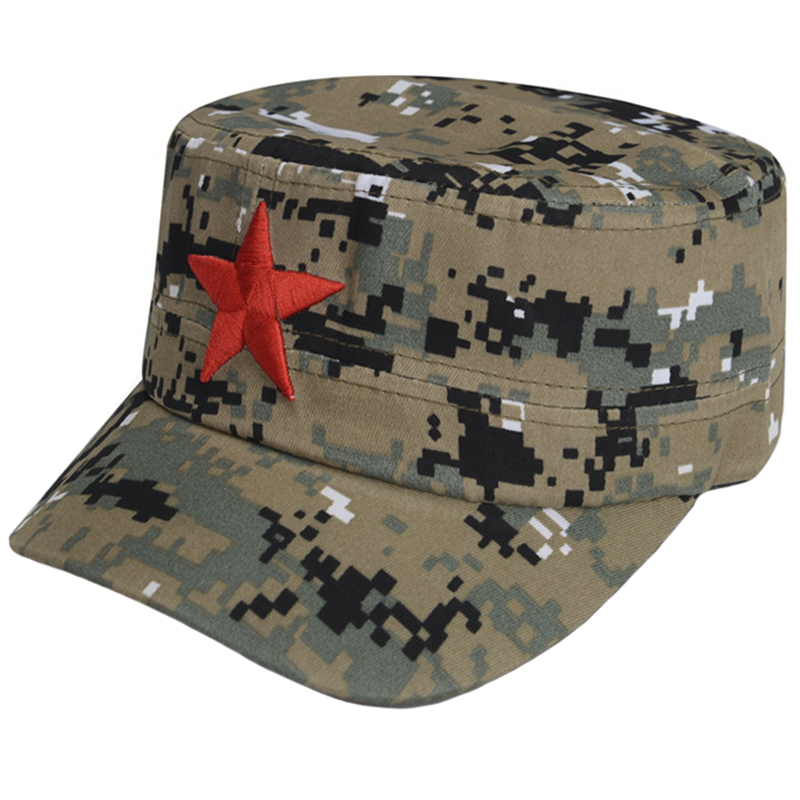 Digital camo army fatigue cap with embroidery logo