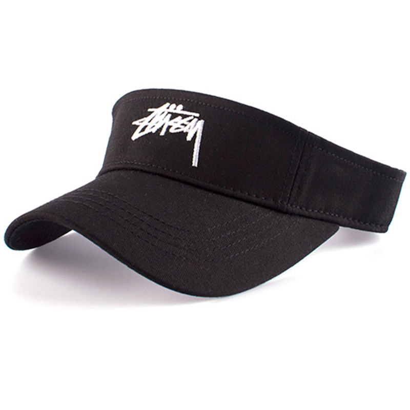 Black cotton promotion tennis visor