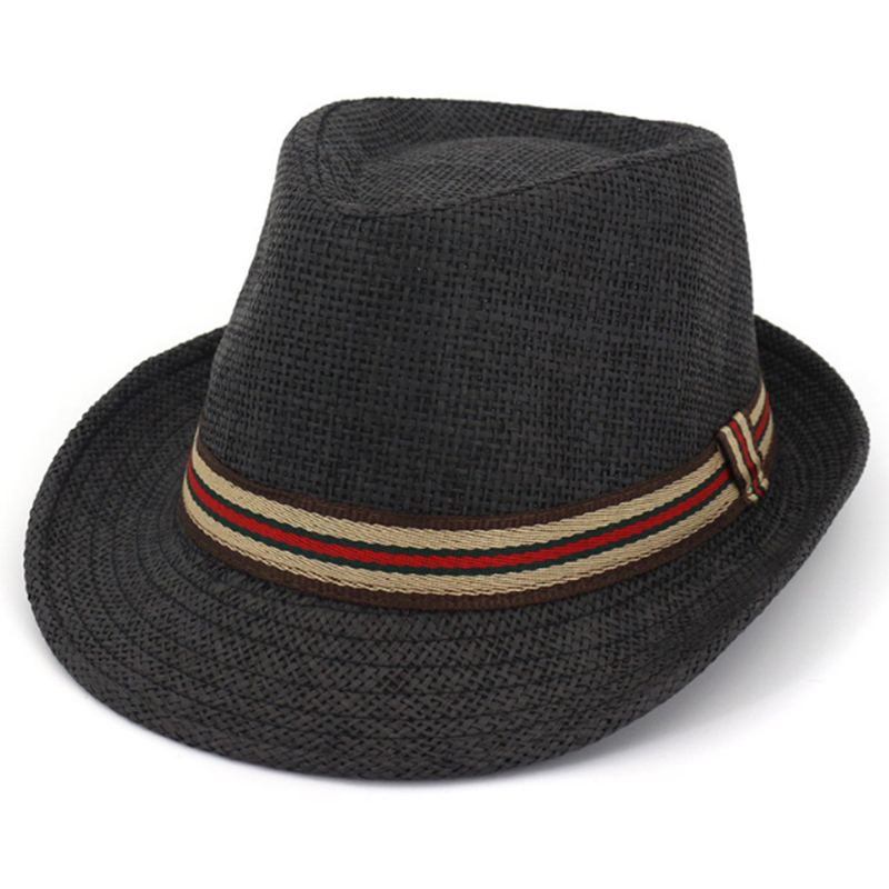 Promotional fashion design straw fedora hat