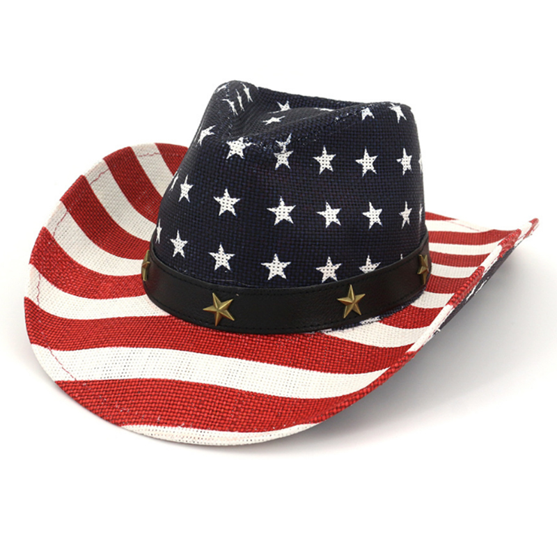 Bespoke fashion wholesale promotion USA flat pattern cowboy hat