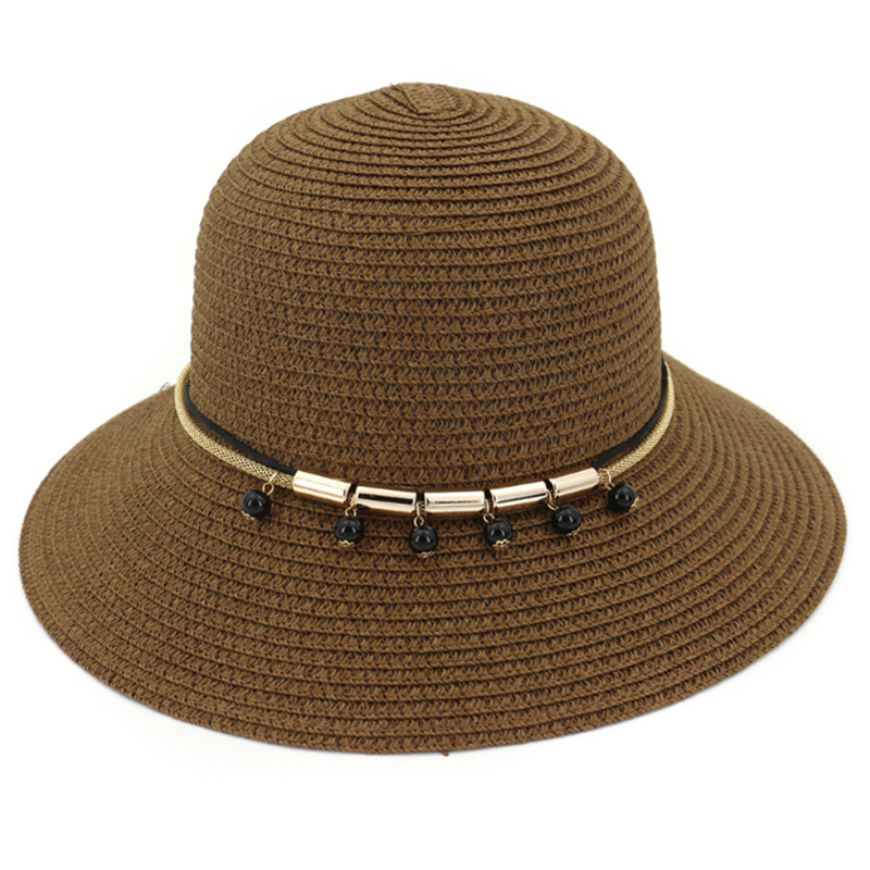 Hot sale round top paper straw leisure beach hats