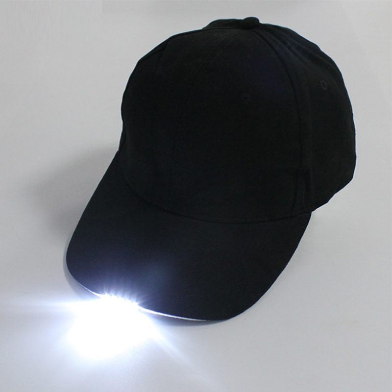 Wholesale low price blank LED lights baseball cap