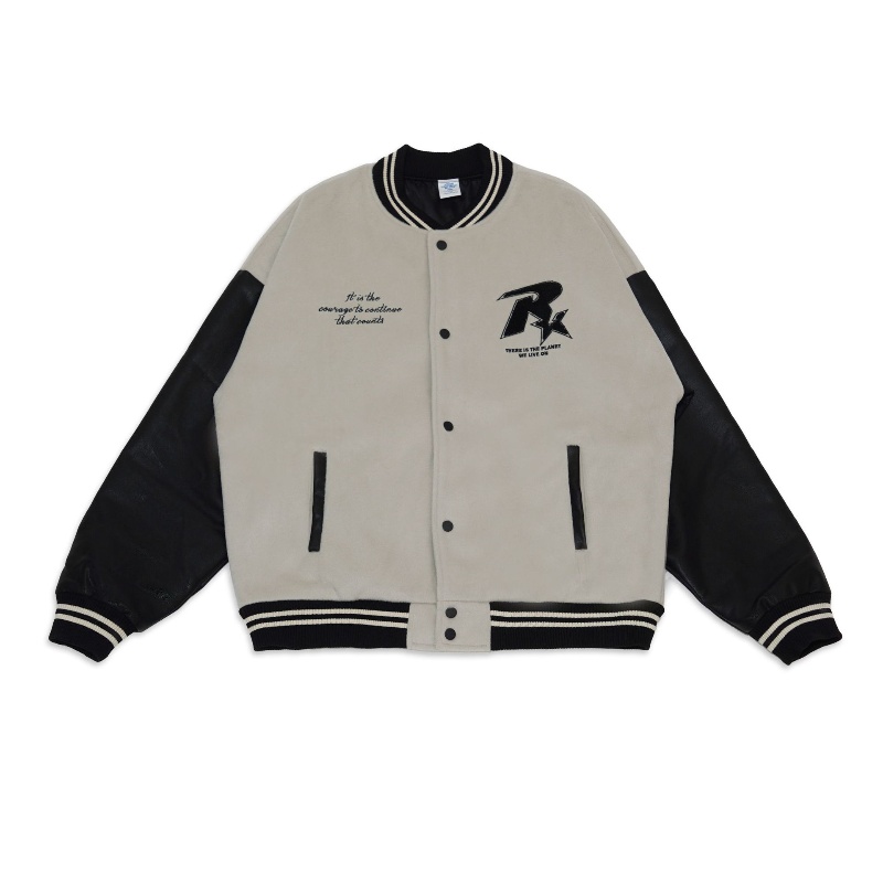 New style of patchwork and color-blocking American-style hoodie