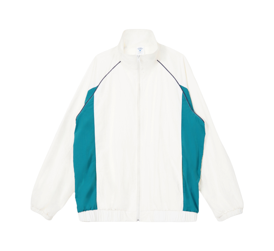 New stand-up collar loose color-blocking sweatshirt