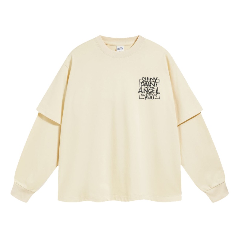 305g Autumn printed patchwork sweatshirt